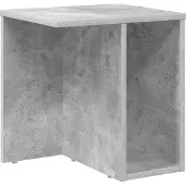 vidaXL Bijzettafel Beton Grijs 37 x 32 x 40 cm Bewerkt hout