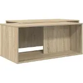 vidaXL Koffietafel Set 2 st Sonoma Eik 90 x 48 x 40 cm Bewerkt hout