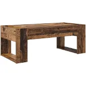 vidaXL Salontafel Oudhout 110 x 50 x 41 cm Bewerkt hout