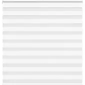 vidaXL Zebra Blind 150x100 cm stofbreedte 145,9 cm polyester wit