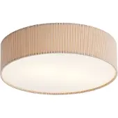 QAZQA Moderne plafondlamp taupe met velours kap 38cm 2-lichts - Luz