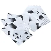 Tib Servetten Voetbal Junior 33 Cm Papier Wit/zwart 22 Stuks