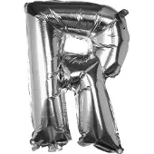 Ginger Ray Pick & Mix - Folieballon letter R - zilver
