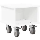 vidaXL TV Stand 37 x 35 x 35 cm Wit Bewerkt hout
