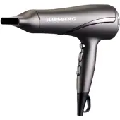 Hausberg HB-24GR Elektrische Haardroger 1800-2200 W | Professionele Föhn Met 2 Snelheden & Koude Lucht – Inclusief Diffuser & Concentrator