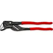 Knipex Sleuteltang | 300 mm Lengte | Tang en Schroefsleutel in Eén | Anti-Slip | Kunststof Bekleed - 86 01 300 SB