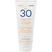 Korres Yoghurt Zonne-emulsie voor lichaam en gezicht SPF30 Zonnecrème 200 ml