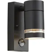 QAZQA Moderne buiten wandlamp zwart IP44 met bewegingssensor - Ensam