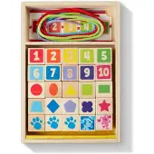 Melissa & Doug Blues Clues & You! Wooden Lacing Beads