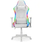 Ranqer Halo gamestoel RGB / LED wit - RQ-HALO-RGB-WHT-1