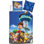 Paw Patrol Pat Patrouille Dekbedovertrek 140 x 200 cm +65X65cm – polyester