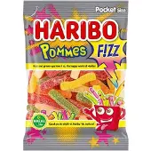 Haribo Pommes – Zure Fruitgom – Halal - 24 x 100gram Voordeeldoos