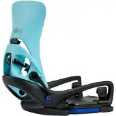 Burton Lexa X Est Vrouw Stapt Op Snowboardbindingen