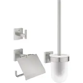 GROHE Accessoire set Start Cube 3-in-1 Met Toiletborstel Supersteel
