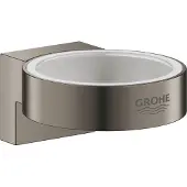 GROHE Houder Voor Glas En Zeepdispenser Selection Hard Graphite Geborsteld