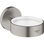 GROHE Essentials Glas/zeepschaalhouder Supersteel