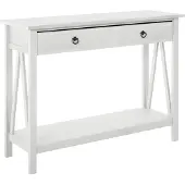 Loft 24 Titian-Consoletafel - 1-lade - Wit Grenen