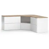 Vicco Wido Woonwand – 3 delen Wit/Sonoma