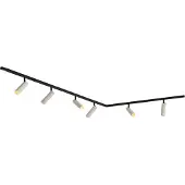 QAZQA Modern railsysteem met 6 spots beige 1-fase - Slimline Uzzy