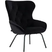Notio Living Sierra-Fauteuil in fluweel zwart