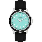s.Oliver Analoog horloge turquoise / zwart / zilver