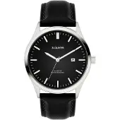 s.Oliver Analoog horloge zwart / zilver