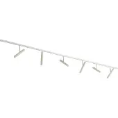 QAZQA Modern railsysteem wit met 6 spots beige 1-fase - Slimline Avery