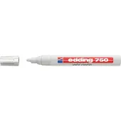 Edding 750 Permanent Lakmarker Wit Medium Ronde punt 2 - 4 mm Waterbestendig
