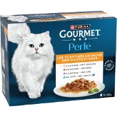 Gourmet Perle Kattenvoer Nat Mini Filets in Saus Mix 12 x 85 gr