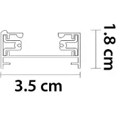 LumenXL 3 meter starterset voor 1-fase railverlichting - bruin