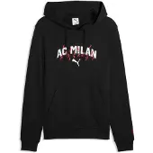 Puma Sportsweatshirt 'AC Milan' roestbruin / zwart / wit