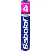 Babolat 4 78 Feather Badminton Shuttlecocks Wit,Blauw 12 Units