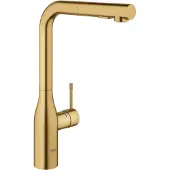 GROHE Essence New Keukenkraan L-uitloop met Dual Spray Cool Sunrise