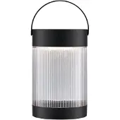 Nordlux Coupar zonne-tafellamp, zwart, kunststof, IP44 Coupar, dimbaar, zwart, Kunststof, Solar buitenverlichting