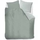 Rivièra Maison Dekbedovertrek Twisted Grijsgroen Katoen-200 x 200 / 220 cm | 2-Persoons