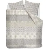 Rivièra Maison Dekbedovertrek Ropes - Taupe 260x200/220 cm