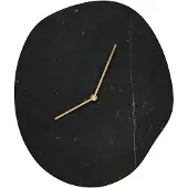 Ferm Living Melt wandklok 28x33 cm Black marble