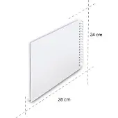 Hama Spiraal fotoalbum - Fine Art - 28x24 - 50 pagina's - Wit