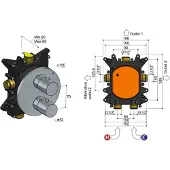 Hotbath Archie MB009 inbouwbox