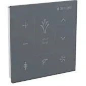 Geberit Wand bedieningspaneel voor AquaClean 87x93x10 cm Mera glas zwart