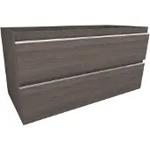 Xellanz Tigris onderkast met 2 laden 100 x 46 cm houtnerf grijs
