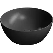 GSI Pura Keramische waskom Ø42cm, mat zwart