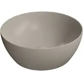 GSI Pura Keramische waskom Ø42cm, mat tortora