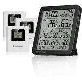 Bresser Weerstation - Quadro Invidio S - 3x Thermo-hygrometer