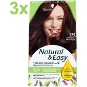 Schwarzkopf Natural & Easy 576 Roodbruin – Haarverf – Voordeelverpakking 3 Stuks