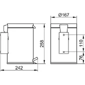 Keuco Plan - Afvalemmer 3 l, chroom 14977010000