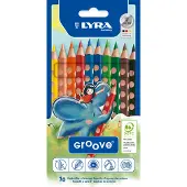 Lyra Kleurpotloden Groove 10 Stuks Multicolor