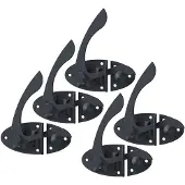 Alberts 856342 Tuinhekval Ovado | grafietgrijs geplastificeerd | 85 x 60 mm | Set van 5