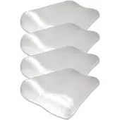 Silk Heaven 4x Zijden Kussensloop Ergonomisch Cloud White - 19MM - - 40x60cm