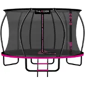 Thunder Trampoline 366 cm – Ronde Tuintrampoline – Max. 150 kg – Met Ladder – Roze
